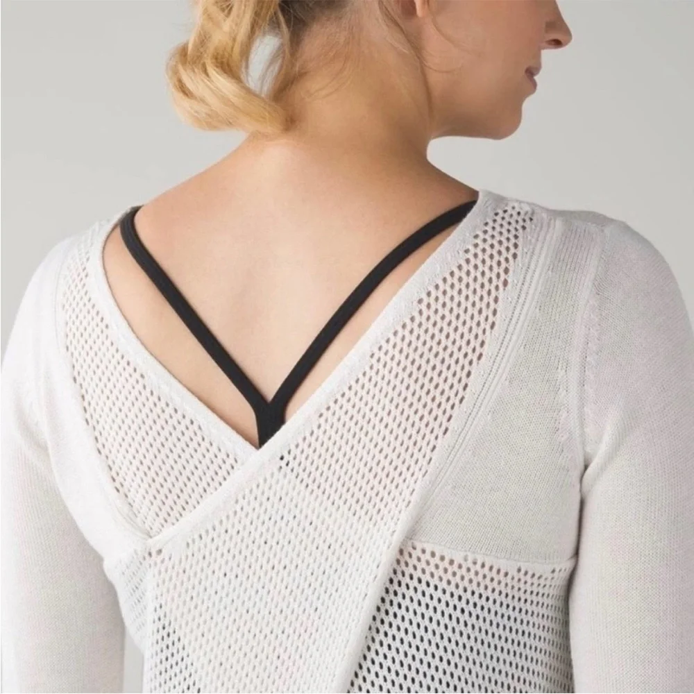 Lululemon Sunset Savasana Pullover II Ivory Sweater
